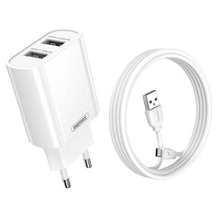 Remax RP - U35 EU Wall Charger with 2 Charging Ports for Lightning Port - Micro