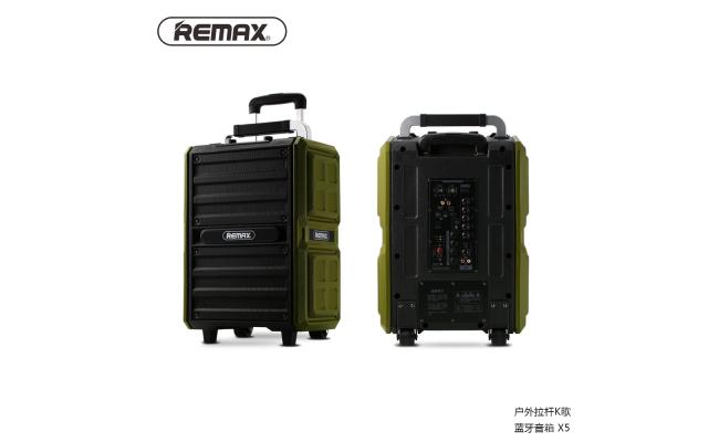 Remax Rm X5 Outdoor Trolley Bluetooth Speaker With Microphone