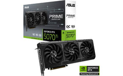 ASUS Prime GeForce RTX 5070 Ti OC Edition 16GB GDDR7 256-Bit Memory Graphics Card, 16GB GDDR7 256-Bit Memory, 2497 MHz Boost Clock, 8960 CUDA Cores, PCI Express 5.0