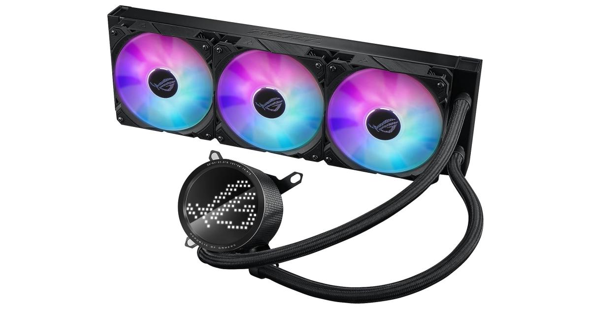 ASUS ROG RYUO III 360 ARGB Anime Matrix™ LED Display All-In-One 360mm Liquid CPU Cooler w/ 3x120mm ARGB Fans, LGA1700 Support
