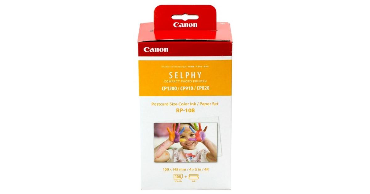 Canon RP-108 Ink/Paper Set Postcard Size - 108 Prints