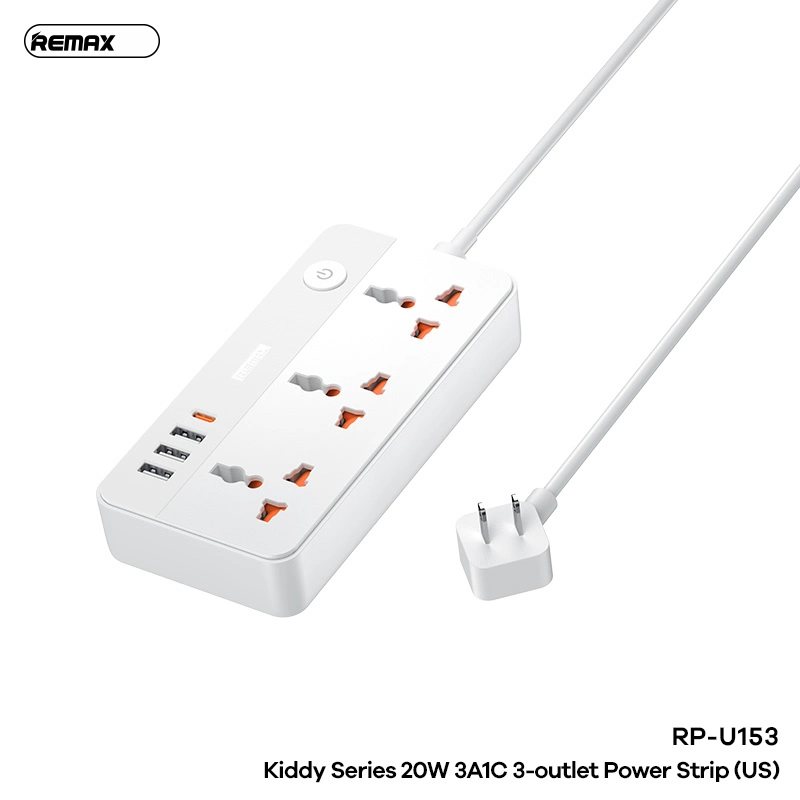 Remax Power Strip 20W 3A1C Socket