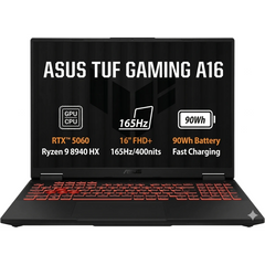ASUS TUF Gaming A16 (2025) FA608PM NEW AMD Ryzen 9 8940HX 16-Cores w/ Nvidia RTX 5060 8GB DDR7 & 165Hz IPS Display - Jaeger Gray