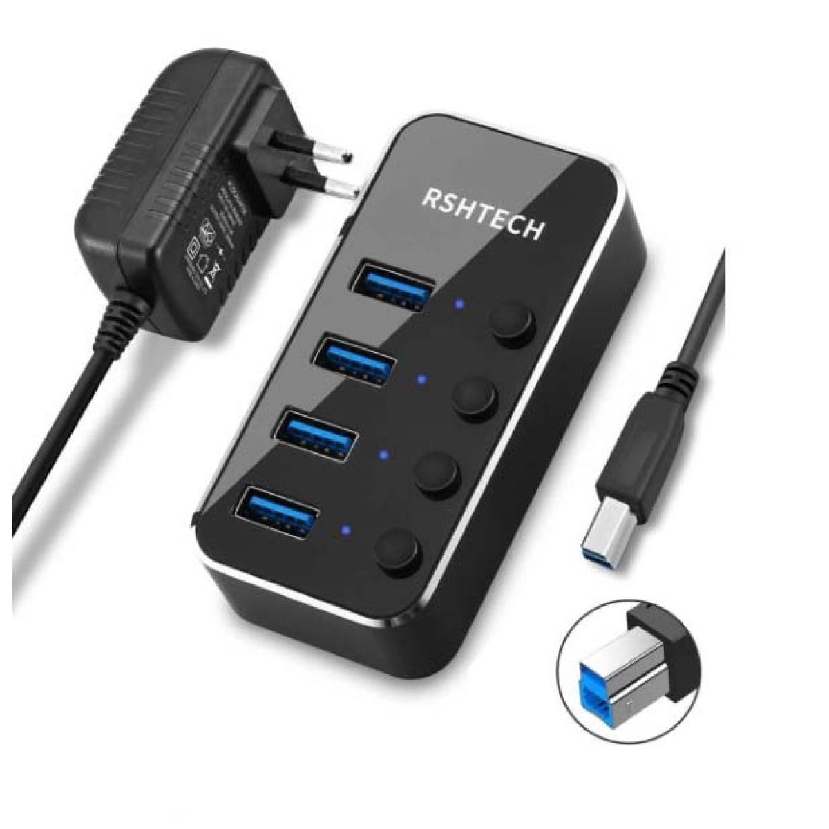 RSHTECH RSH-516 4 Port USB 3.0 Hub 5Gbps