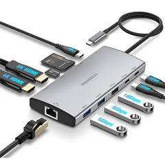 RSHTECH RSH-T11H 11-in-1 USB C Hub Multiport Adapte