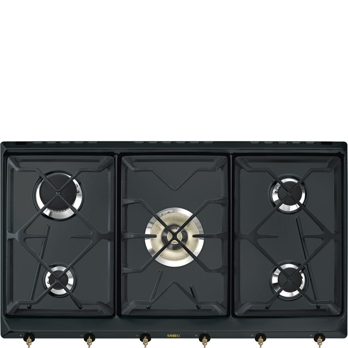 RV896AOGH Smeg Cooker 90cm Black Steel