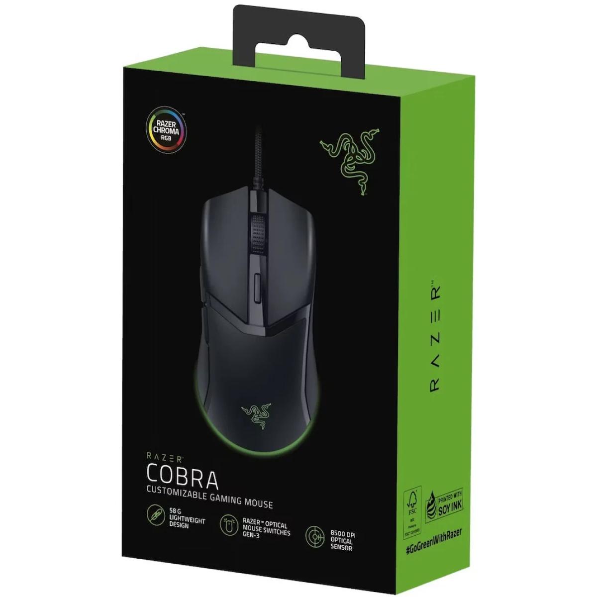 Razer RGB wired keyboard and mouse combo for computer setup