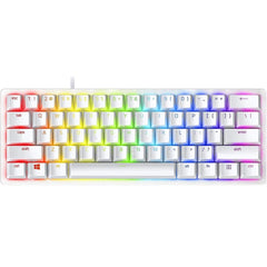 Razer Huntsman Mini 60% Chroma RGB Wired (Detachable Type-C) Mechanical Gaming Keyboard, Linear Optical Switch (Red) w/ Aluminum Body & Fully programmable keys - Mercury | RZ03--R3M1 | - CompuMe