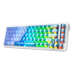REDRAGON NOVA K709 HE Rapid Trigger Gaming Keyboard (Transparent Blue Keycaps)