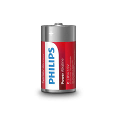 Philips Batteries Power Alkaline C (2 Pack)