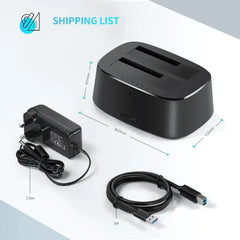 Ugreen 50857 Usb 3.0 2.5 And 3.5 Inch Sata Hdd Dual Dock Station