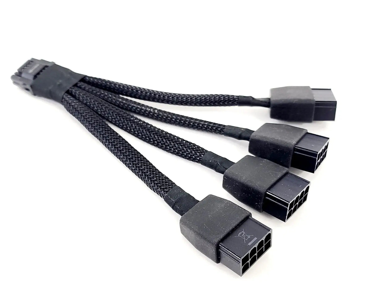 Power Adapter Cable for Nvidia RTX 4090 4080 1x Male 12pin 4X Female 8Pin