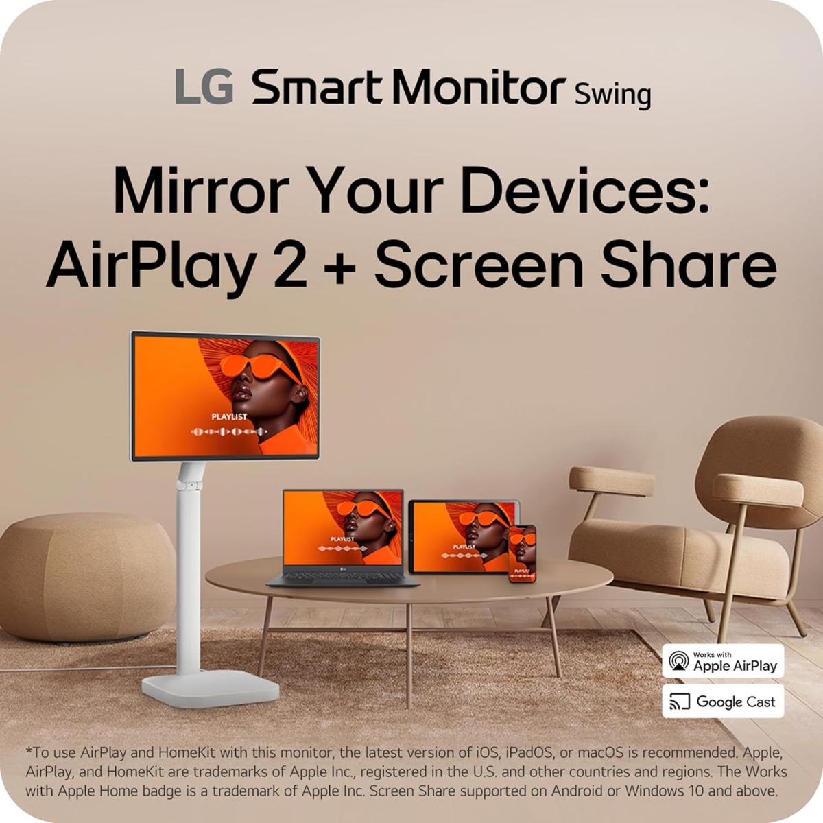 LG 4K monitor for display setup
