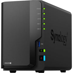 Synology DiskStation DS225+ 2-Bay Diskless NAS Server w/ Intel Celeron J4125 4-Core CPU & 2GB DDR4 RAM