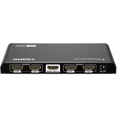 Lenkeng LKV314HDR HDMI Splitter 1 HDMI™ to 4 HDMI™ 4K 60Hz HDR Displays Simultaneously. Apply for STB, DVD, Media Player, Laptop, D-VHS and other HD-Player devices. It's compatible with HDMI™ 3D and 4Kx2K.
