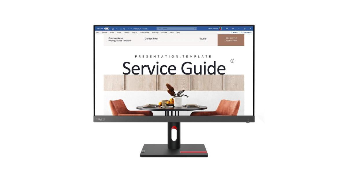 Lenovo ThinkVision S24i-30 23.8" FHD IPS 100Hz 99% sRGB Color Natural Low Blue Light technology- Monitor
