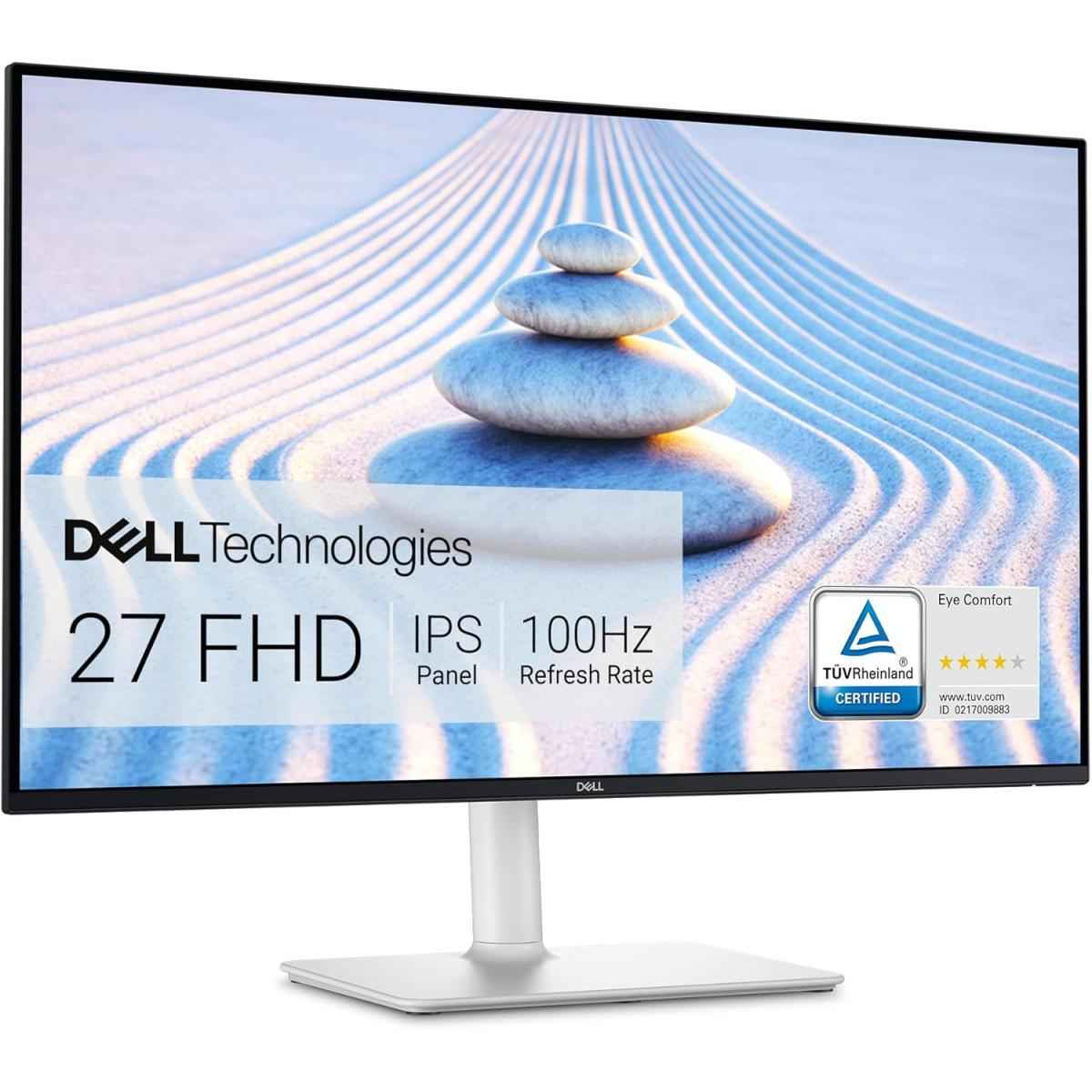 Dell S2725hs (2025) 27" Ips 100hz Full Hd Eye Comfort Antiglare With Hard Coating 3h Full Adjustable Stand W/ Dual Speakers & Hdmi Interface White