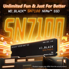WD BLACK SN7100 1TB NVMe Gen4 PCIe M.2 2280 SSD TLC 3D NAND Internal Solid State Drive up to 7,250MB/s