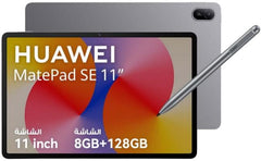 Huawei MatePad SE 11 (2025) 11.0" Android WIFI Tablet (128GB Storage / 8GB Memory) w/ Metal Unibody & Eye Comfort Display & BIG Battery + Free Huawei Cover + Huawei M-Pen Lite , Gray