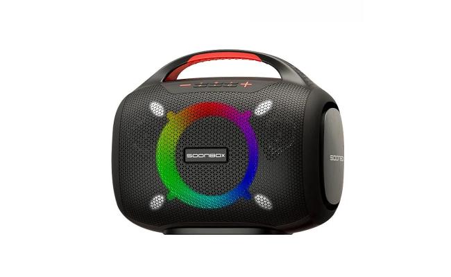 Soonbox S6300 Stereo Bluetooth High Power Party Box Waterproof Outdoor 80w Wireless Speaker Portable Audio System Sound Speakers Black