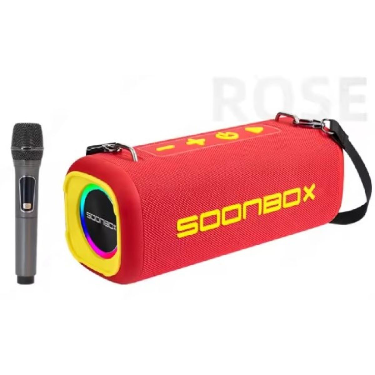 Soonbox S9200 Stereo Bluetooth High Power Party Box Waterproof Outdoor 100w Wireless Speaker Portable Audio System Sound Speakers, Bluetooth, Tf Card, Usb, Aux, Tws, With Mic Red