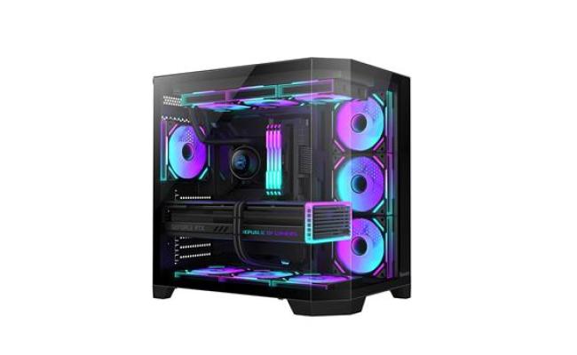 Huntkey S970 Blizzard Max Ice Blade Edition Empty Gaming Case Black