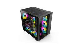 Huntkey S980 Tornado Full View Empty Gaming Case Black