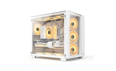 Huntkey S980 Tornado Full View Empty Gaming Case White