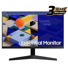 Samsung S3 Essential (C310) 22" Full-HD, IPS Flat Monitor, 75HZ, AMD FreeSync, 5MS (GTG), Borderless Design | LS22C310EAMXZN | - CompuMe