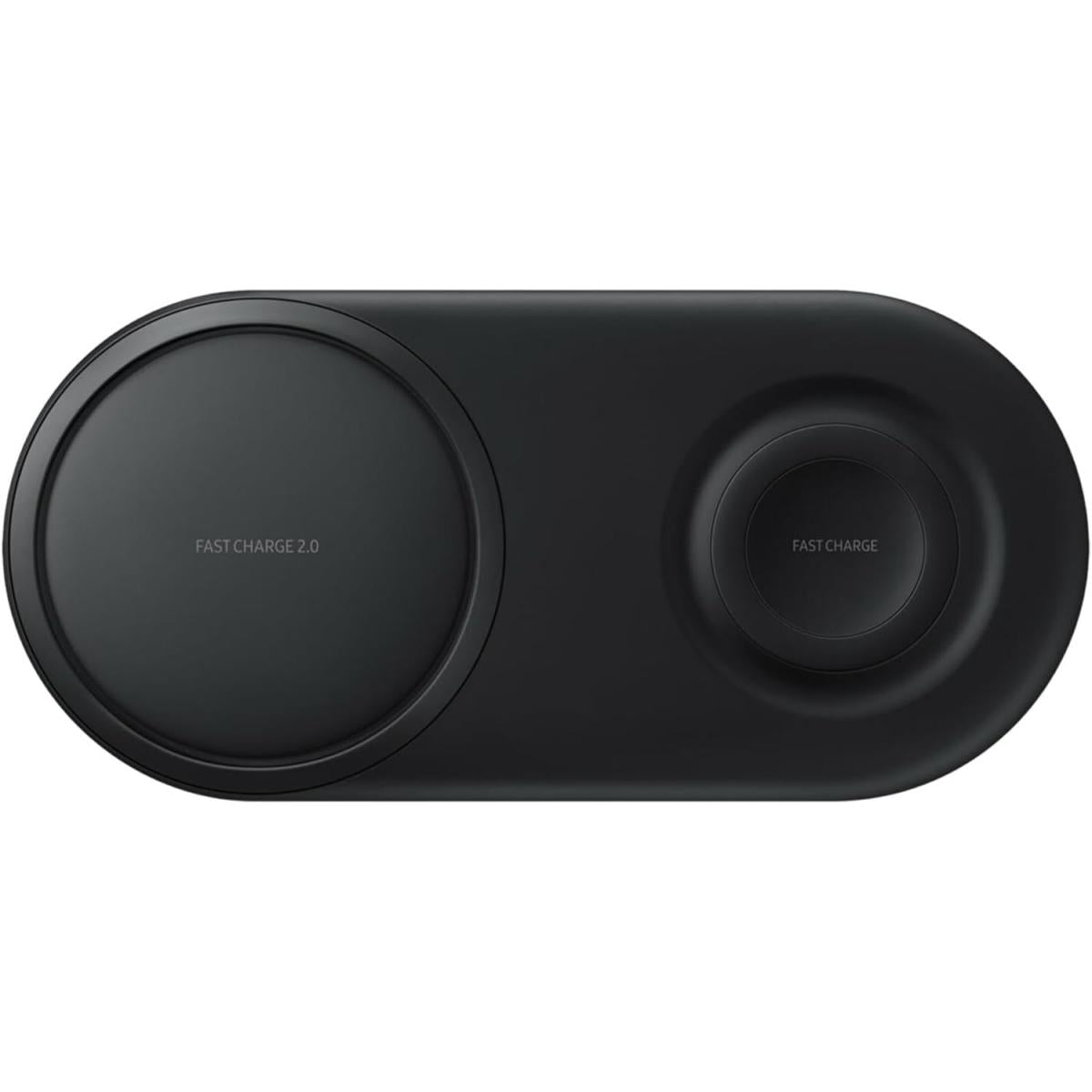Samsung Wireless Charger DUO Pad, up to 25W with Fast Charge 2.0 Qi compatible, Charge wearable devices like Phones & buds & smart watch, 2 devices at once - Black
