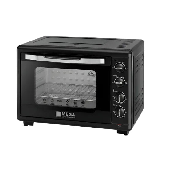 Mega Electric Oven, 55Lit, 2000Watts, Black - TO8709