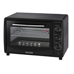 Black & Decker Toaster Oven with Double Glass, Black - TRO45RDG-B5