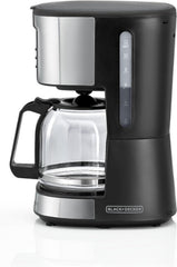 Black & Decker Coffee Maker, 12Cup, 900Watts, Black / Silver - DCM85-B5