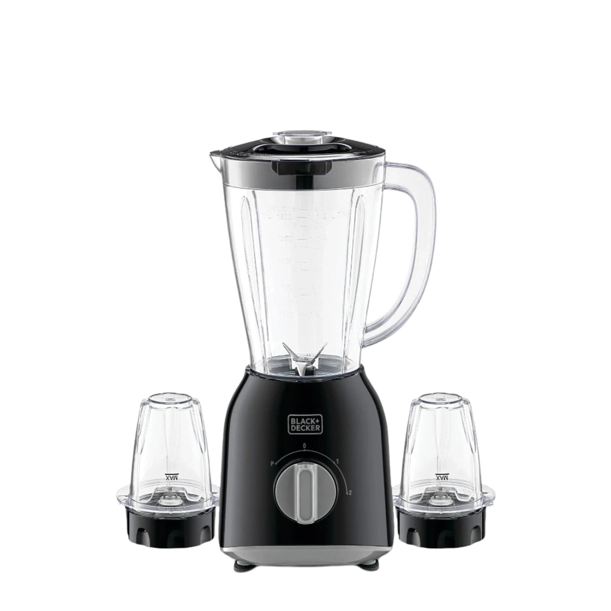 Black & Decker Blender with 2 Grinders, 400Watts, Black - BX365-B5