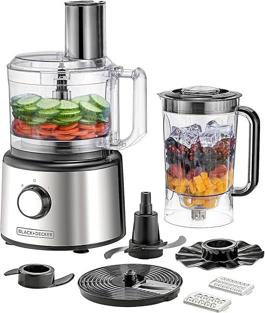 Black & Decker Food Processor,2.3Lit, 750Watts, Stainless Steel - FX760-B5