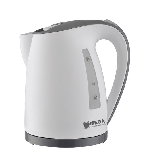 Mega Kettle Plastic, 1.7Lit, 2200Watts, White - HHB1799