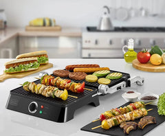 Black & Decker Grill, 1400Watts, Stainless Steel - CG1400-B5