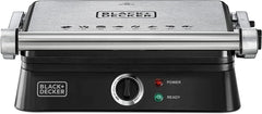 Black & Decker Grill, 1400Watts, Stainless Steel - CG1400-B5