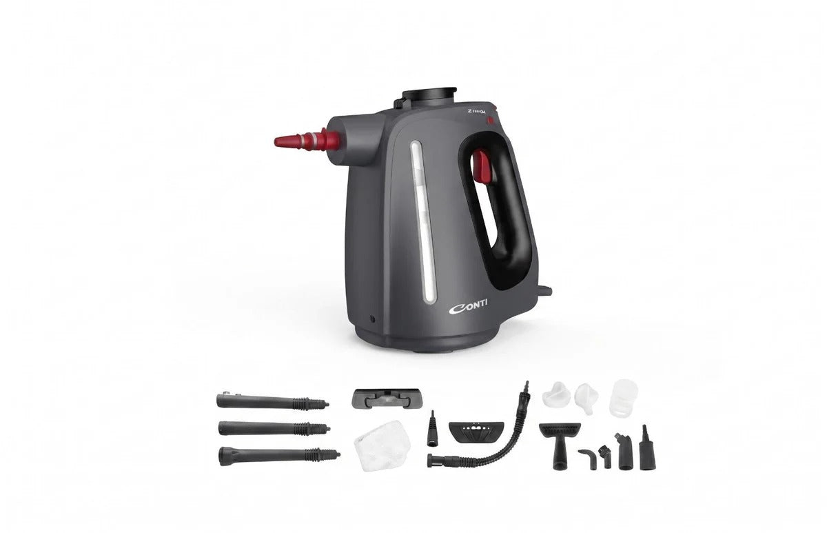 Conti Steam Cleaner 1350W with 550ml Tank and 16 Accessories