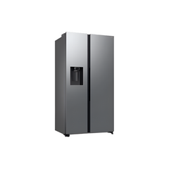 Samsung Side by Side Refrigerator A+, SmartThings & Wifi, Metal Cooling Duct, 617Lit, Black - RS70F64K1FJO