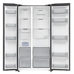 Samsung Side by Side Metal Cooling Duct A+, SmartThings & Wifi, 651Lit, Silver - RS70F65Q1TJO