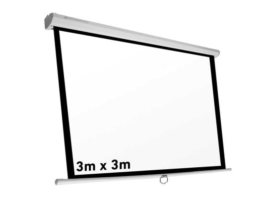 NO - Brand Manual Projector Screen Wall Mount (240cmx240cm), monitor