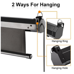 HAING SCREEN - 3 meter - 3 meter - R Electric Projector Screen White Steel Case 341*14*13cm