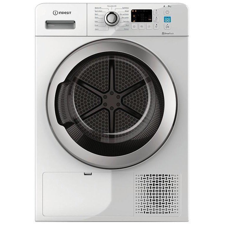 Indesit Condenser Dryer Push & Go A+, 9KG, 14Programs, White - YT M10 91SR GCC