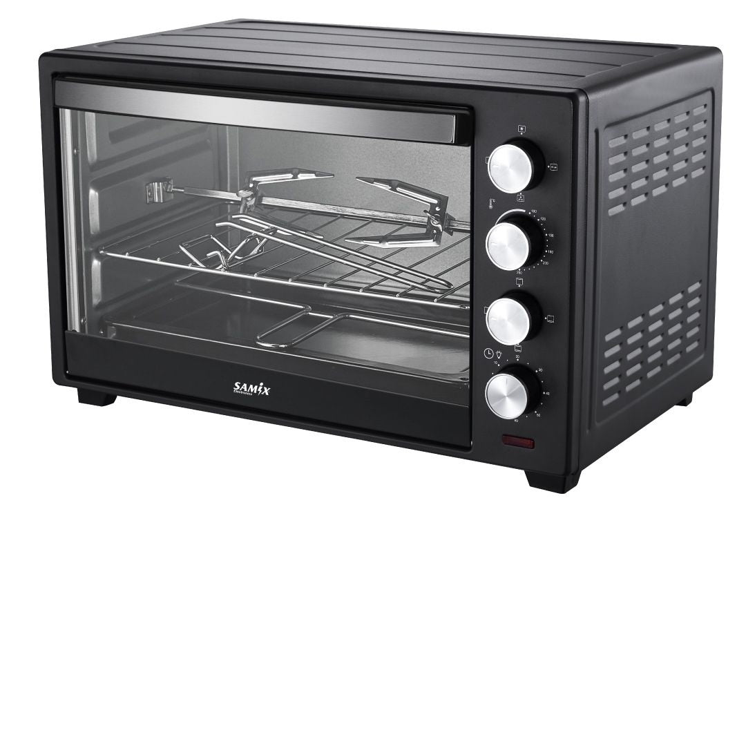Samix Electric Oven Glass Door, 60Lit, Black - SNK-A60A4-RML