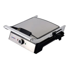 Samix Toaster (Press Grill), Variable Temperature Control, 2000Watts, Silver & Black - SNK-137B