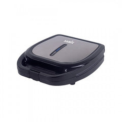 Samix Toaster (Press Grill), 4Multi Function Cavite's, 1300Watts, Silver & Black - SNK-3013B