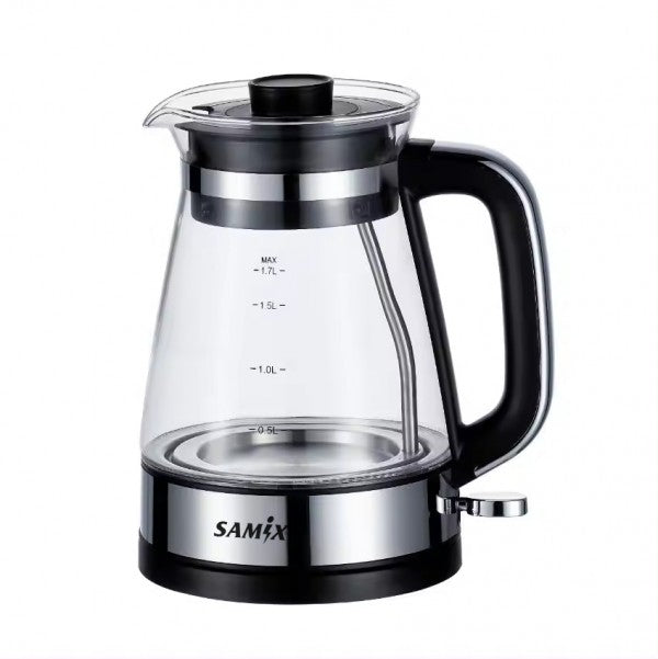 Samix Electric Kettle, 1.7Lit, 2200Watts, Glass - SNK-0567