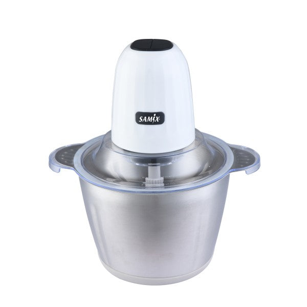 Samix Chopper Button with Safety Switch, 2Speeds, 450Watts, Silver - SNK-CHS303