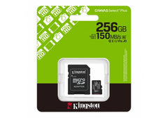Kingston Memory Card 256GB Canvas Select Plus microSD
